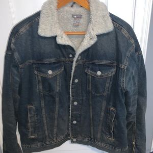 Denim Fur Jacket